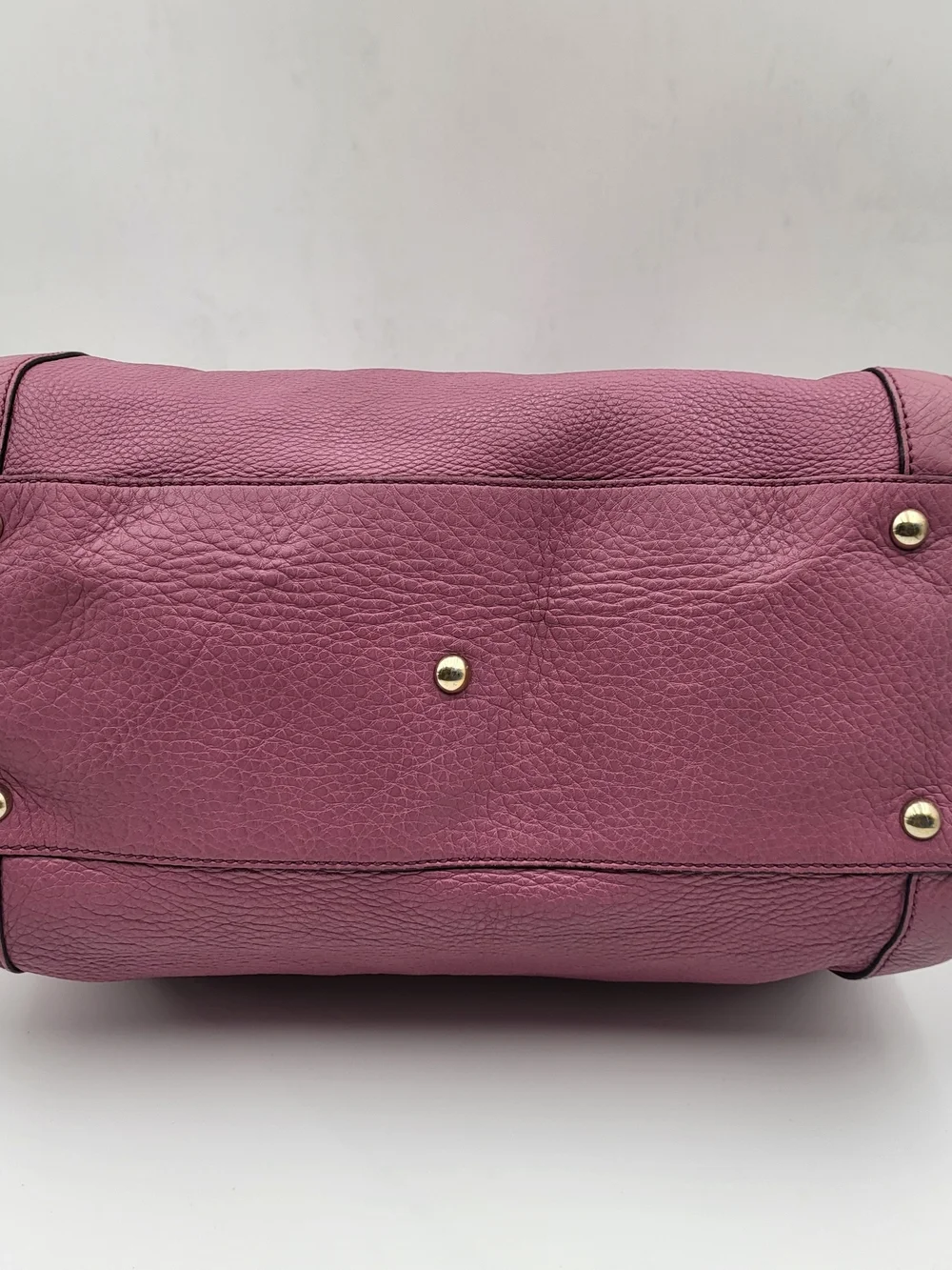 Gucci Soho Interlocking GG Boston 30 Pebbled Calfskin Satchel..Auth, w/COA.